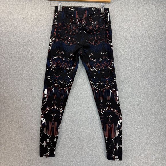 Sweaty Betty The Power Leggings Black Blue Brown Aztec‎ Print Athletic Womens XS - Picture 7 of 14
